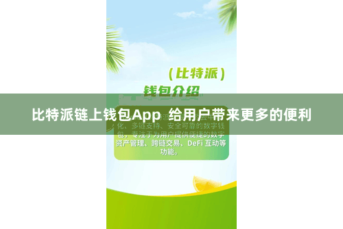比特派链上钱包App 给用户带来更多的便利