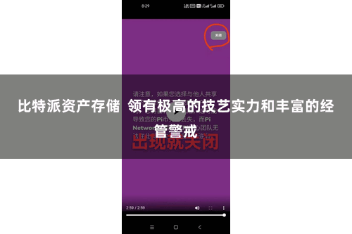 比特派资产存储  领有极高的技艺实力和丰富的经管警戒