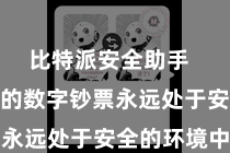 比特派安全助手  确保用户的数字钞票永远处于安全的环境中